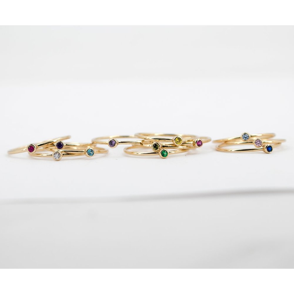 Ring of Birthstones, Birthday stone rings,
